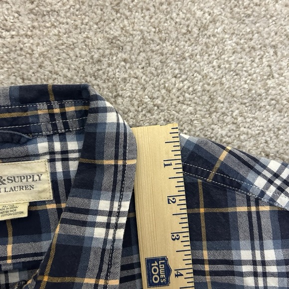 Denim & Supply Ralph Lauren Men's Size XL Plaid Long Sleeve Button Front Shirt - Picture 5 of 9